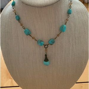 “1928” Turquoise Adustiable Necklace
